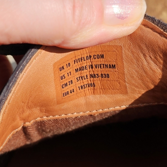 Fitflop LawerenceBOAT SHOES 030 MOKA shoes 11 - Picture 14 of 14